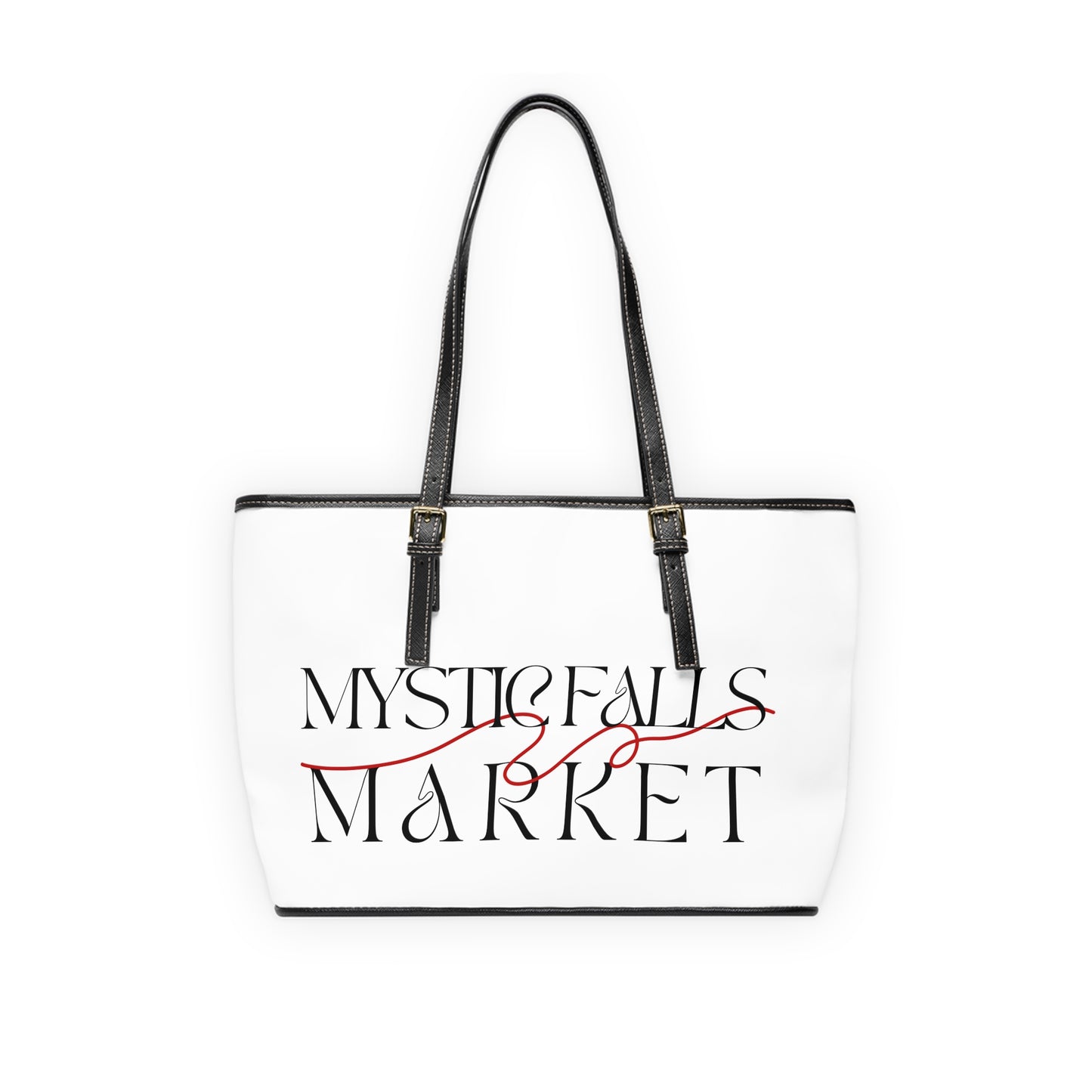 mystic falls leather tote bag